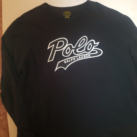 Logo Print Long Sleeve T Shirt In Black - Picture 14 of 14